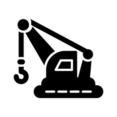 Wall Mural - crane i vector icon