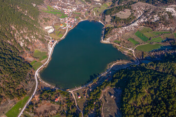 Wall Mural - Windmills of Cubuk Lake (Çubuk Gölü), Goynuk - Bolu - Turkey