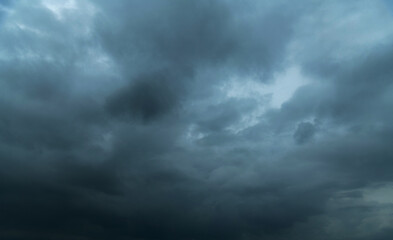 Wall Mural - dramatic sky with storm clouds