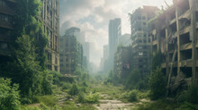 The State Of Cities That Became Deserted After The End Of The Human Era.