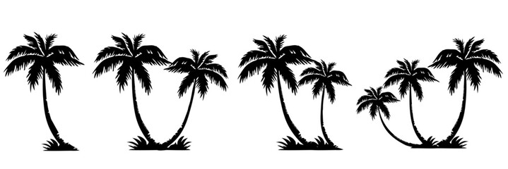 palm trees silhouette