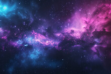 Nebula In The Vast Space Background.