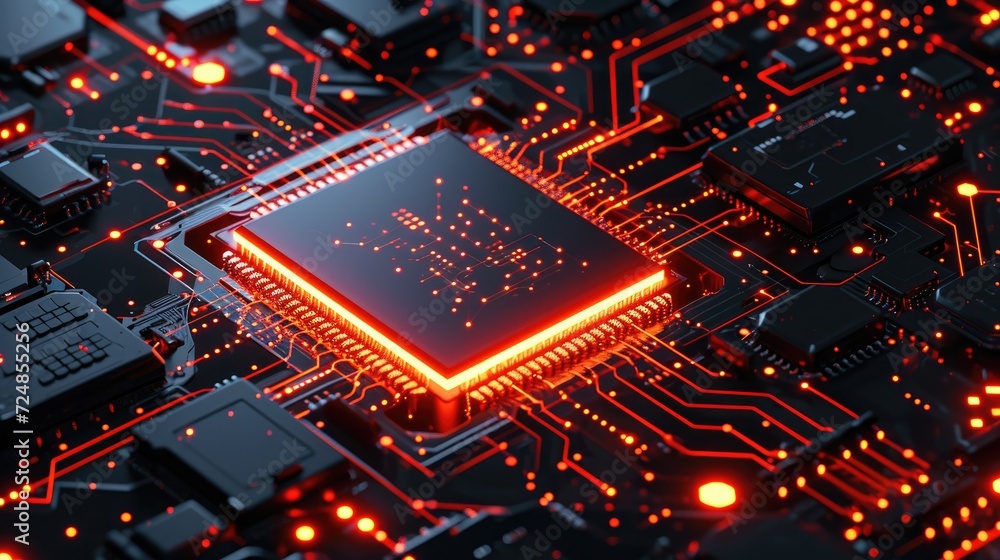 Processor Lock smart AI chip processors shield and lock key for cyber attack security ...