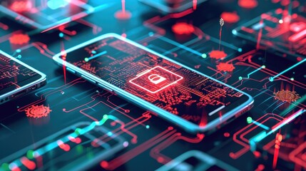This informative infographic illustrates the essential steps individuals can take to fortify their smartphones against cyber threats