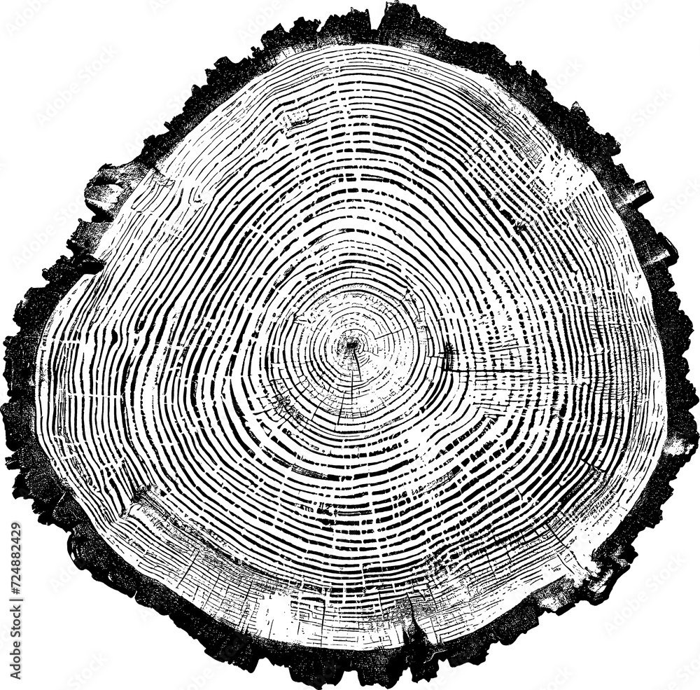 Tree rings texture Stock Illustration | Adobe Stock