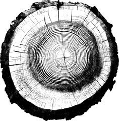 Wall Mural - Tree rings texture