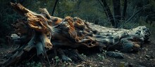 A Fallen Tree Trunk, Decayed.