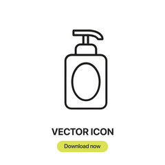 Leinwandbilder - Cream icon vector. Linear-style sign for mobile concept and web design. Cream symbol illustration. Pixel vector graphics - Vector.	