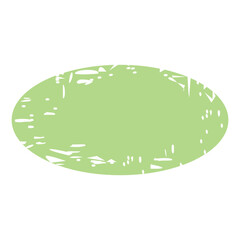 Sticker - cutout oval frame
