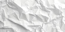Close Up Of White Crumpled Paper