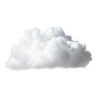 Realistic White Cloud on Sky: An Image, Isolated on Transparent Background, PNG