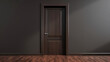 A Wenge color door, Wenge is a rich brown color with copper undertones, named after the dark wood of the