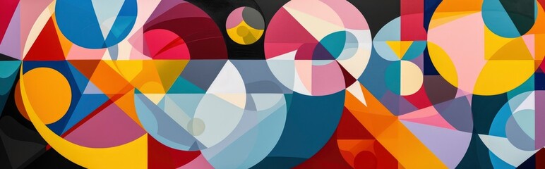 geometric patterns infused with vibrant colors