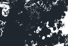 Monochrome Grunge Wall Texture Cracks And Flakes Of Paint White Texture On Dark Gunmetal Background.
