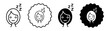 Cant fall asleep set in black and white color. Cant fall asleep simple flat icon vector