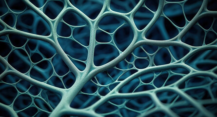 The porous structure. Organic material. Macrostructural design. Illustration for brochure, poster, presentation, flyer or banner.