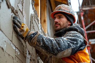 Construction engineer working hard. Industrial worker.