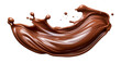 © Viks_jin - Chocolate splash isolated on transparent background, png. splash of brownish hot coffee or chocolate.