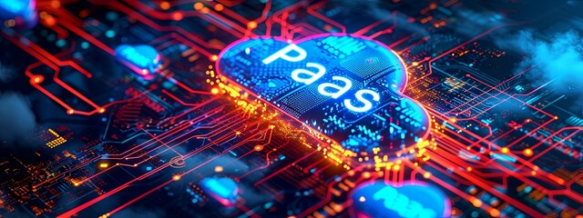 Digital representation of Platform as a Service (PaaS) concept