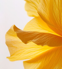 Background with yellow flower petals, macro detail