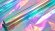 Abstract digital fabric. Sci-fi background. Holographic foil. Abstract Modern pastel colored holographic background in 80s style. Synthwave. Vaporwave style. Retrowave, retro futurism, webpunk