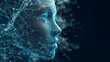 A Digital Human Face with Big Data Connection or Mystic Mask: A Modern Illustration of a Faceless Person in the Age of Information Overload
