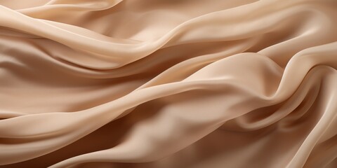 Wall Mural - Satin Fabric Background. Luxury Silk Texture Cloth. Abstract Textile Backdrop. Generative AI