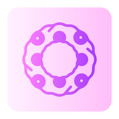 Wall Mural - wreath gradient icon