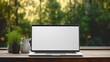 © cwiela_CH - Mockup. Modern Workspace: White Screen Laptop