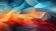 Vector abstract graphic background with low poly structure neon colors