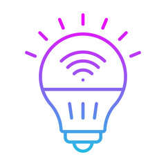 Wall Mural - Smart Bulb Icon