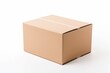 © Wayu - Close-up cardboard box on white background
