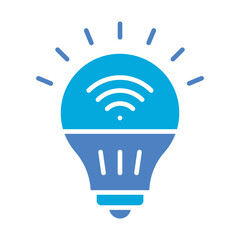 Wall Mural - Smart Bulb Icon