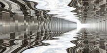 Infinite Mirror Reflections, With A Series Of Repeating Patterns