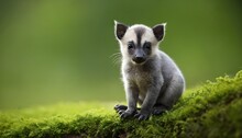 Lemur On The Grass