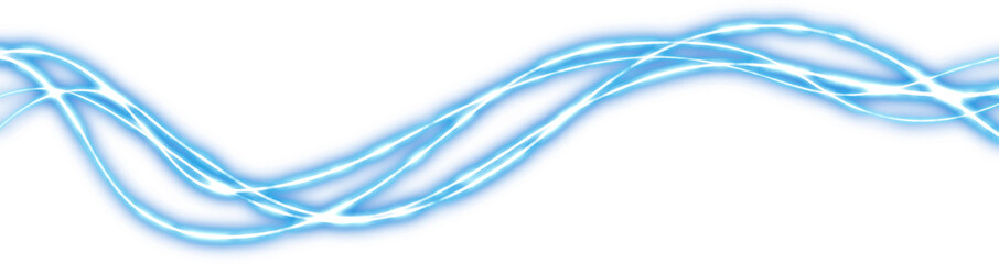 Wall Mural - luxury neon lines with blue light