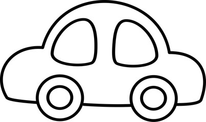 Wall Mural - car cartoon lineart