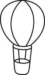 Wall Mural - air balloon cartoon lineart