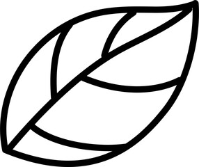 Wall Mural - leaf cartoon lineart
