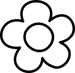 Wall Mural - flower cartoon lineart