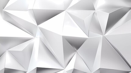 Poster - White and silver background, Geometric pattern. generative ai