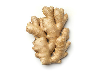 Wall Mural - Ripe ginger on white