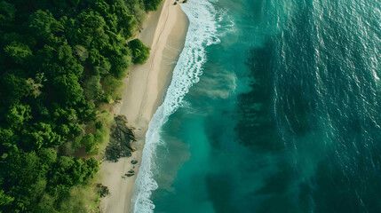 beach, sand, island, blue, nature, water, sea, aerial view, coastline, travel destination, outdoors, vacation, summer, travel, emerald green, awe, horizontal, seascape, transparent, wave, lagoon, beau