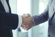 © Nitcharee - Businessman shaking hand for business deal agreement , Congratulation.