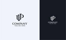 UP Initial Logo Concept Monogram,logo Template Designed To Make Your Logo Process Easy And Approachable. All Colors And Text Can Be Modified