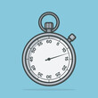© Fahad - Stopwatch timer cartoon icon illustration.