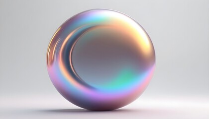 fluid smooth abstract metallic holographic colored shape background