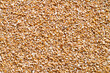 Texture of wheat groats top view. Natural wheat groats.