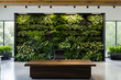 Eco friendly open plant modern office room