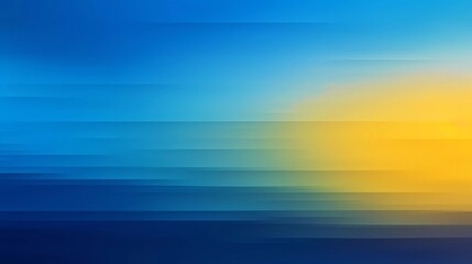 Canvas Print - Blurred gradient gradient of black, blue and yellow colors, with noise effect abstract background. generative ai